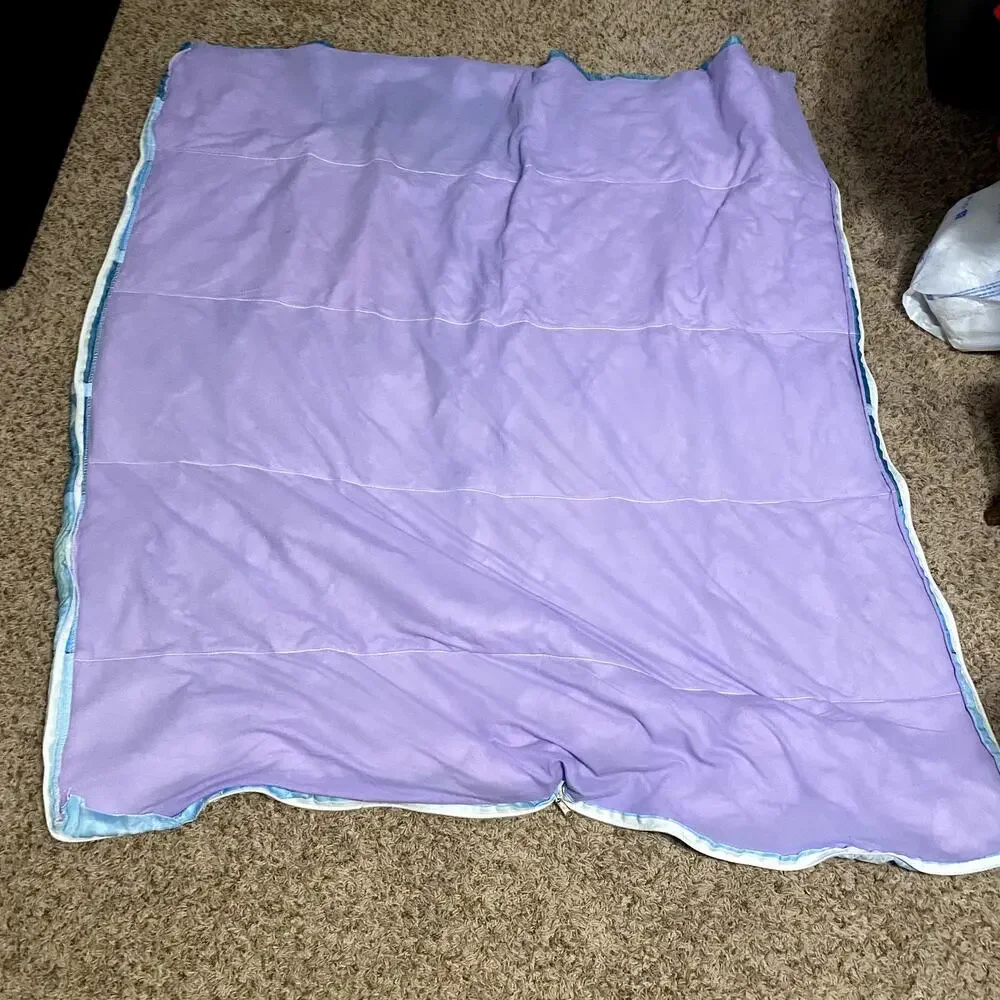 Vintage Disney Little Mermaid Sleeping Bag Ariel Princess 90s Kids Bedding